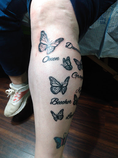 Explore small stitch tattoo ideas, creative tattoo ideas in Bangor, available at Diversified Ink Tattoo Studio