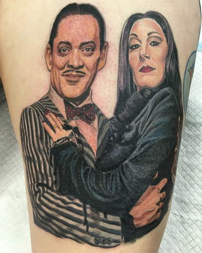 Explore unique side thigh tattoo ideas, creative tattoo ideas in Wallingford, available at Tattoolios Tattoo Emporium