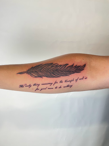 Explore tattoo arm filler ideas, creative tattoo ideas in Amsterdam, available at Spoken Hand Tattoo