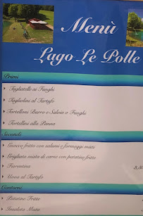 Menu du La Baita del Lago à Le Polle