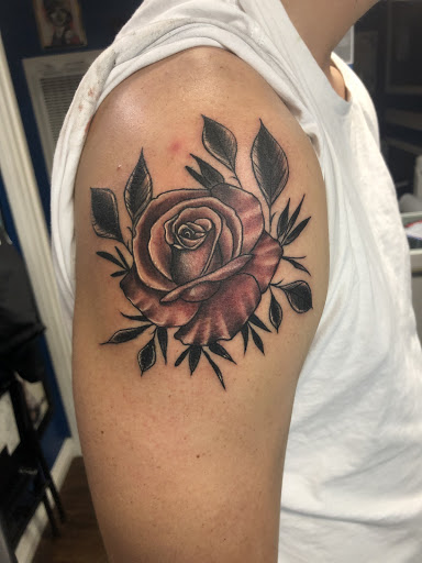 Explore upper arm tattoo ideas, creative tattoo ideas in Garden Grove, available at Ashes 2 Ink Tattoo and Piercing LLC