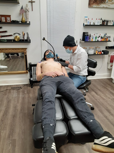Explore clone trooper tattoo ideas, creative tattoo ideas in Carmel, available at Phong Tattoo
