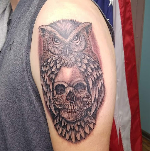 Explore western tattoo ideas for guys, creative tattoo ideas in Calhoun, available at A Sailors Grave Tattoo Parlor