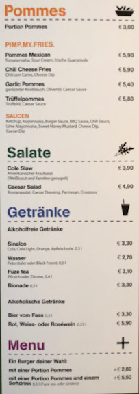 Ruff's Burgers à Roppenheim menu