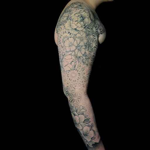 Explore female face tattoo ideas, creative tattoo ideas in Chicago, available at Twisted Tattoo Studio