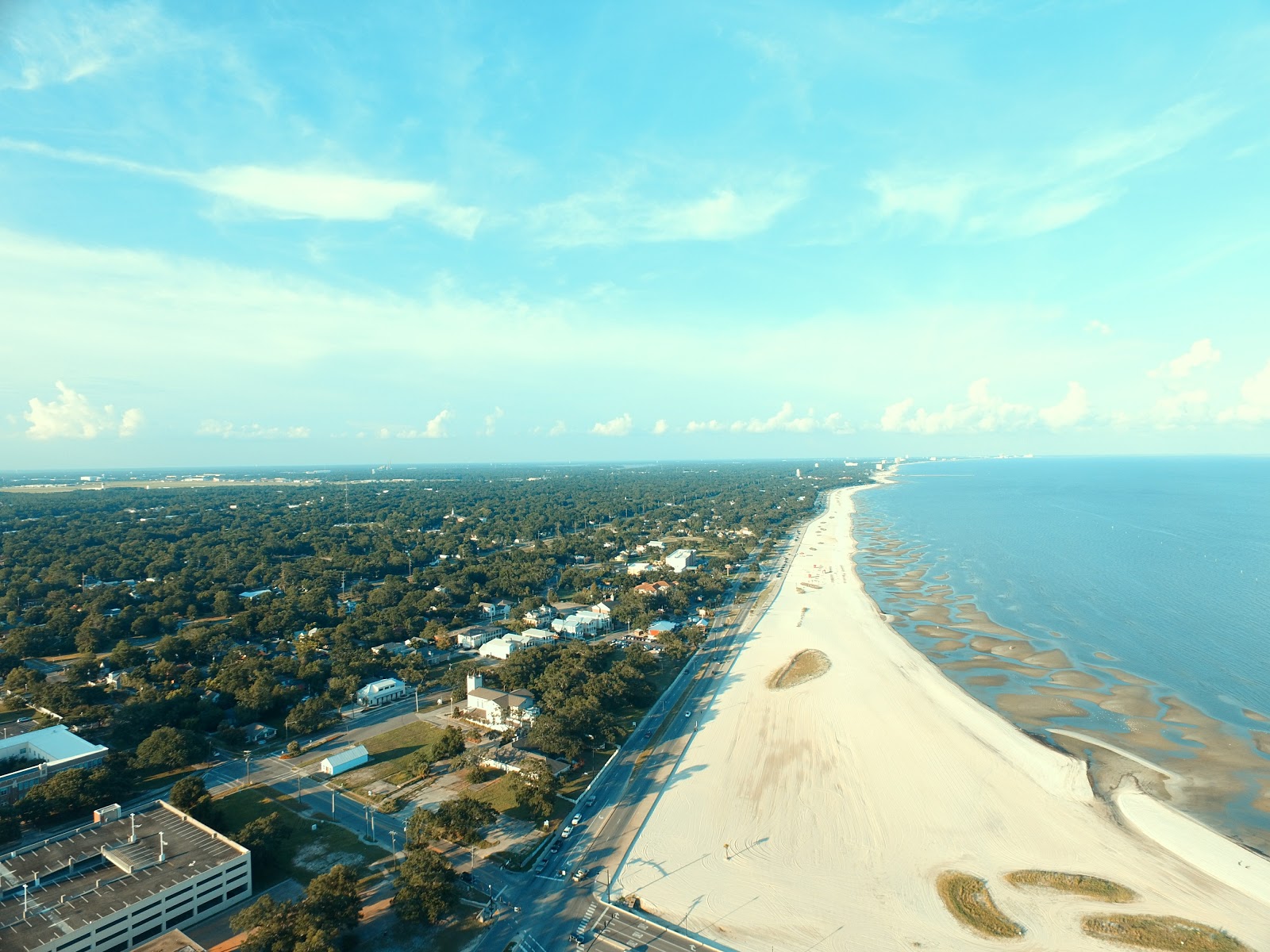 Mississippi City beach的照片 带有长直海岸