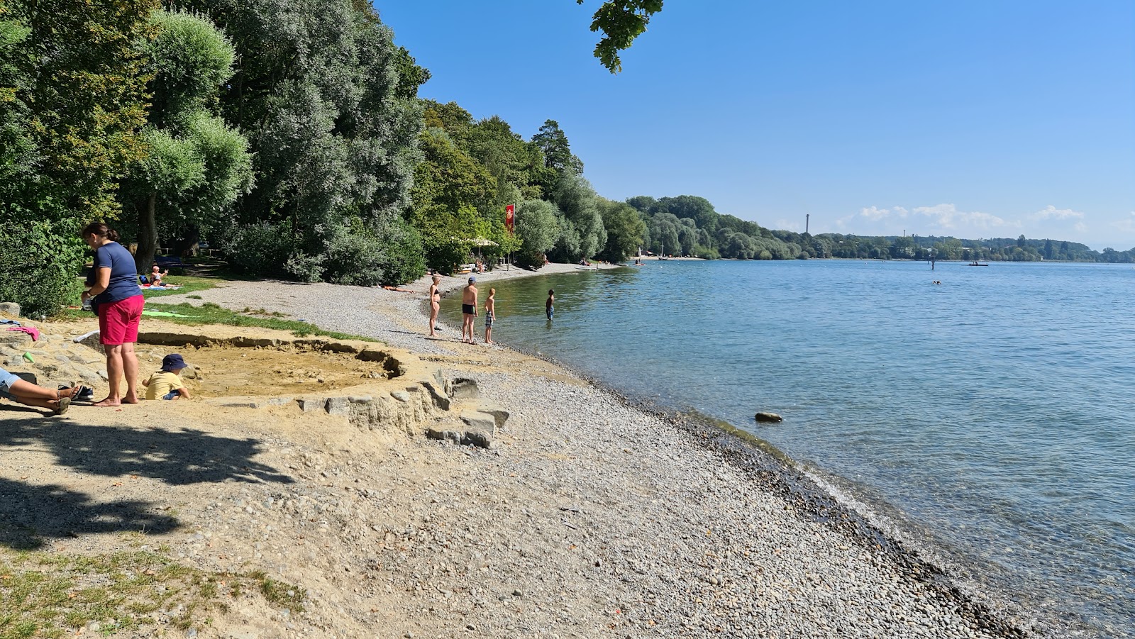 Zdjęcie Naturstrand Manzell z powierzchnią beżowy piasek