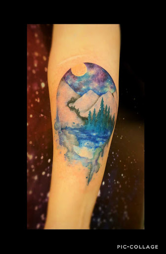 Explore ditch tattoo ideas, creative tattoo ideas in Stowe, available at World Famous Monkey House Customs