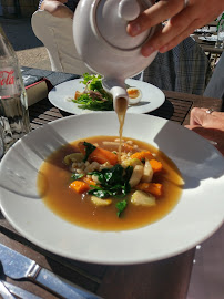 Plats et boissons du Restaurant gastronomique Château Les Merles à Mouleydier - n°12