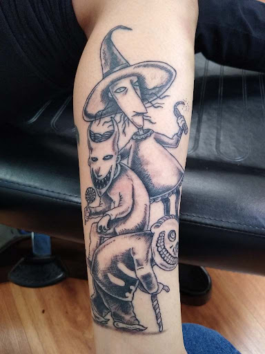 Explore tattoo ideas biker, creative tattoo ideas in New Braunfels, available at To The Moon Tattoo Studio