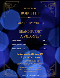 Restaurant BO’BUFFET à Beauvais (la carte)