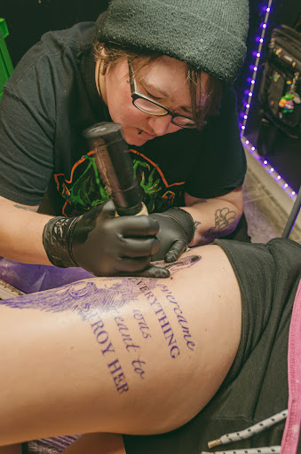Explore fine line tattoo ideas men, creative tattoo ideas in Harrah, available at Gypsy Blood Body Art Studio
