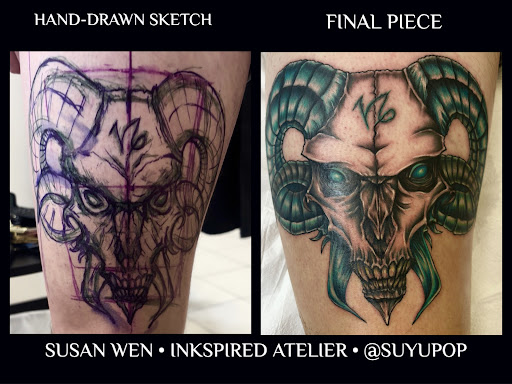 Explore michelangelo tattoo ideas, creative tattoo ideas in Sioux City, available at Inkspired Atelier