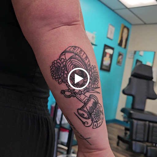 Explore hunting tattoo ideas, creative tattoo ideas in Traverse City, available at Pinups & Needles