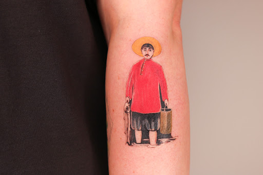 Explore cross with names tattoo ideas, creative tattoo ideas in Brooklyn, available at ninistattoostudio