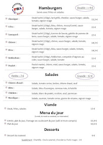 Menu / carte de Pizzeria PBA à Jasseron