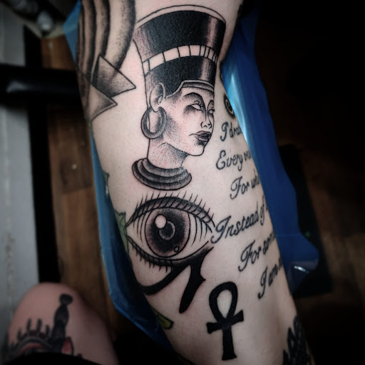 Explore glow in the dark tattoo ideas, creative tattoo ideas in Bargersville, available at Angels and Demons Tattoo