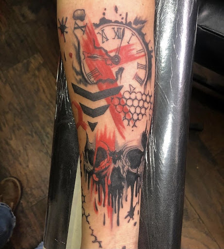 Explore wind tattoo ideas, creative tattoo ideas in Alamosa, available at The Shop Tattoo & Comics