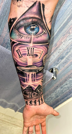 Explore 49ers tattoo ideas, creative tattoo ideas in Sarasota, available at SEVEN SINS Tattoo Studio