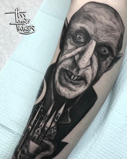 Explore white trash tattoo ideas, creative tattoo ideas in Winter Park, available at Tim Lease Custom Tattoos