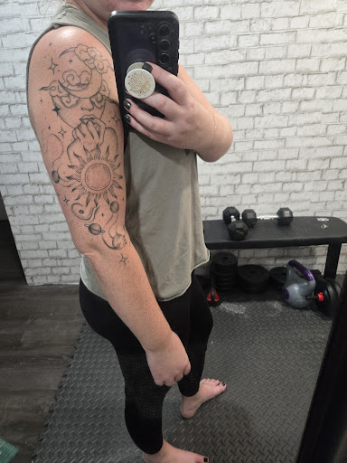 Explore mens cross tattoo ideas, creative tattoo ideas in Bay City, available at Electric Chair Tattoo