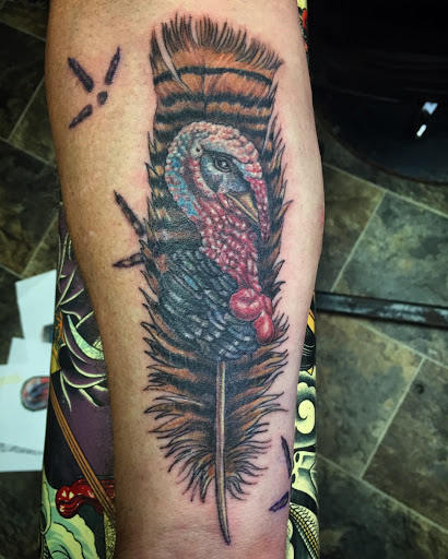 Explore thin blue line tattoo ideas, creative tattoo ideas in Clarksburg, available at Art & Soul Studio Of Tattoo