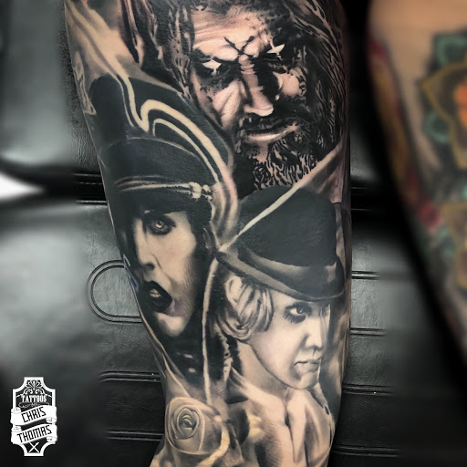 Explore inner bicep tattoo ideas, creative tattoo ideas in Sherwood, available at Golden Lotus Tattoo Studio