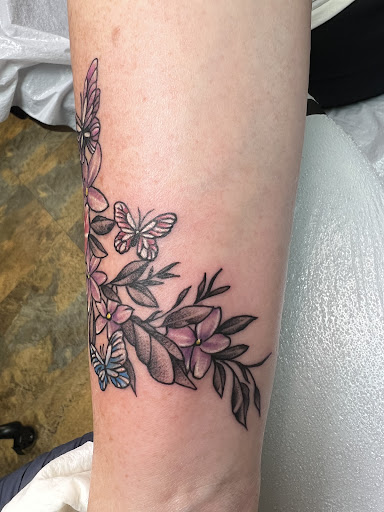 Explore tattoo placement ideas arm female, creative tattoo ideas in Adrian, available at Good Life Tattoo Co.