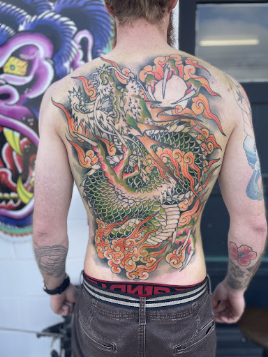 Explore cherubim tattoo ideas, creative tattoo ideas in North Charleston, available at Blu Gorilla Tattoo