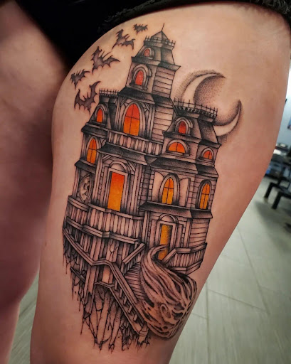 Explore maria tattoo ideas, creative tattoo ideas in Palm Harbor, available at Angry Owl Tattoo and Piercing