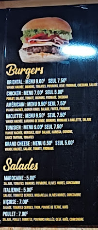 City Burger à Nancy menu