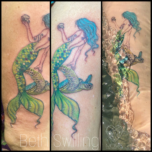 Explore butterfly tattoo cover up ideas, creative tattoo ideas in Spokane, available at Moms Custom Tattoo & Body Piercing