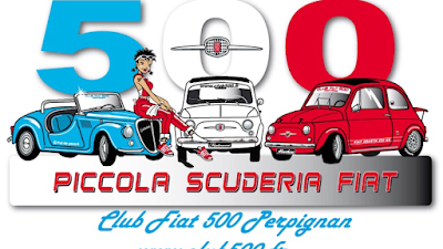 CLUB FIAT 500 PERPIGNAN Piccola Scuderia Fiat Marque Pot de Yaourt à Bompas