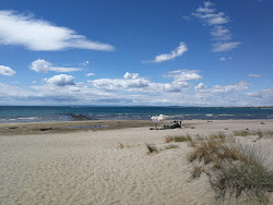 Foto von Tamarissiere beach und die siedlung