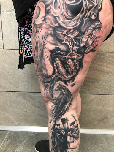 Explore tattoo ideas for mothers with sons, creative tattoo ideas in Luverne, available at Conspiracy Tattoo MN