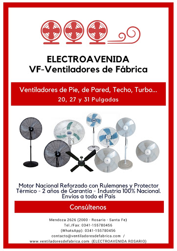 ElectroAvenida - Ventiladores de Fábrica