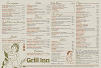 Menu du Grill Inn Lago à Castelletto sopra Ticino