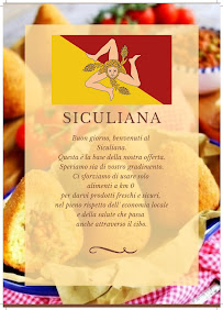 Menu du Siculiana kebab Arancineria e gastronomia del sud à Montorio al Vomano