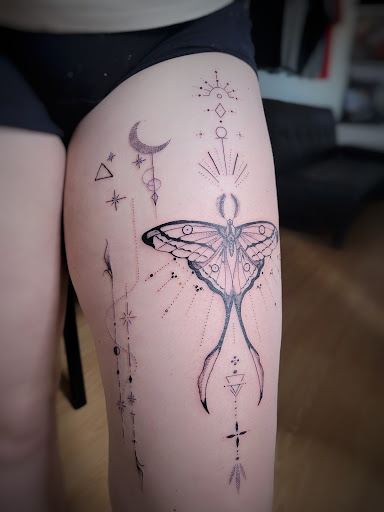 Explore cover up tattoo ideas for ankle, creative tattoo ideas in Roy, available at Art Of War tattoo