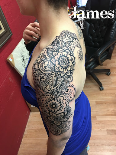 Explore ocean wave tattoo ideas, creative tattoo ideas in San Antonio, available at Twisted Tattoo