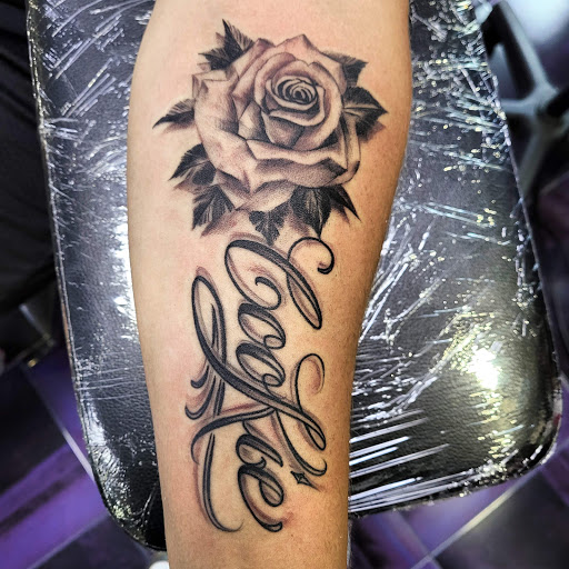 Explore wrap around arm tattoo ideas, creative tattoo ideas in Los Angeles, available at Jackies Tattoo & Hair Design