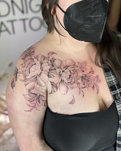 Explore tattoo ideas for stretch marks, creative tattoo ideas in Portland, available at Midnight Tattoo