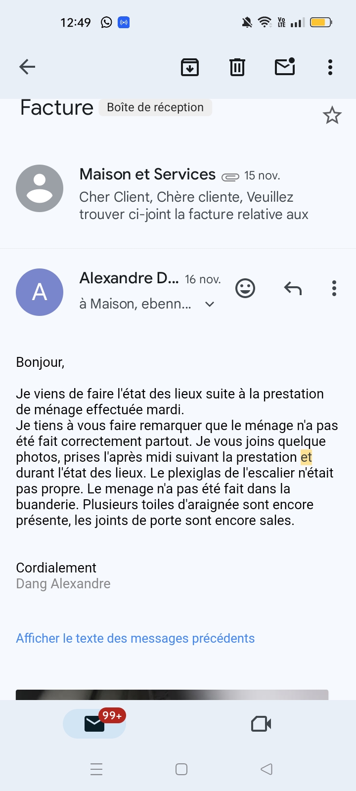 Photo n° 5 de l'avis de Alexandre.a fait le 06/12/2023 à 13:32