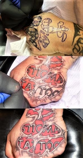 Explore tattoo ideas for women's legs, creative tattoo ideas in Muscatine, available at Stigma Tattoo & Body Piercing