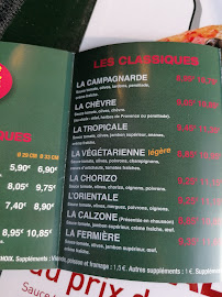 Pizzas à emporter LE KIOSQUE A PIZZAS à Charny-Orée-de-Puisaye (le menu)