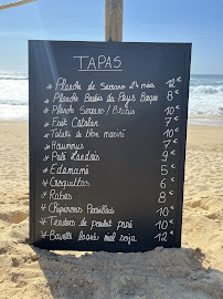 Carte du Restaurant de plage Seignosse le Penon : fish&chips, chipirons, etc | Le Cabanon Beach House à Seignosse