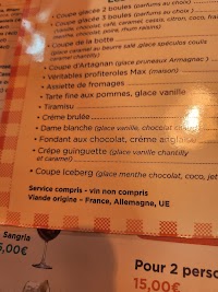 Le Chalet des Moissons à Balma menu
