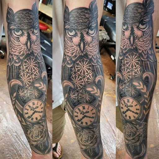 Explore tattoos with numbers ideas, creative tattoo ideas in Mebane, available at The Cardinal Skin Art & Gallery