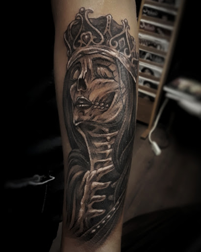 Explore haitian tattoo ideas, creative tattoo ideas in North Hollywood, available at The Electric Pen Tattoo Studio