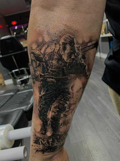 Explore angel halo tattoo ideas, creative tattoo ideas in Hollywood, available at Sacred Eye Tattoos